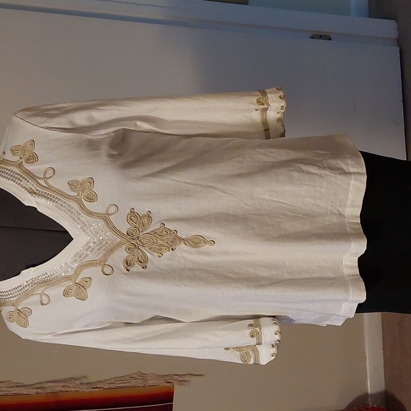 Talbots Tops - Talbots embellished  top